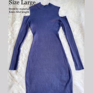 Shoulder cut out bodycon dress